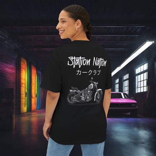 Station Nation-Premium, Ultra Soft Unisex Oversized Boxy Tee