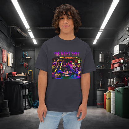 S50B32 Synthwave-Premium, Ultra Soft Unisex Oversized Boxy Tee