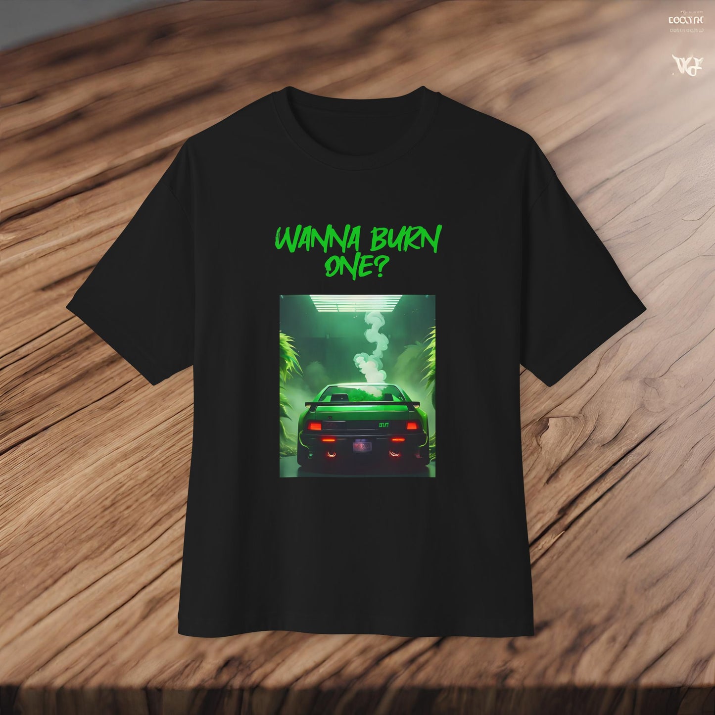 Wanna Burn One-Premium, Ultra Soft Unisex Oversized Boxy Tee