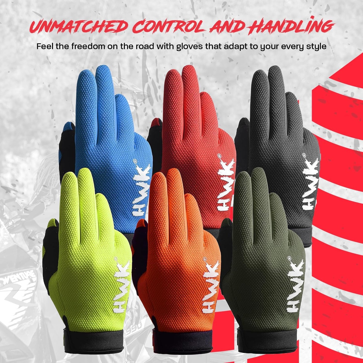 Motorcycle Gloves for Men & Women Motocross Riding Driving Tactical Cycling Biker Moto Racing All-Purpose Gloves