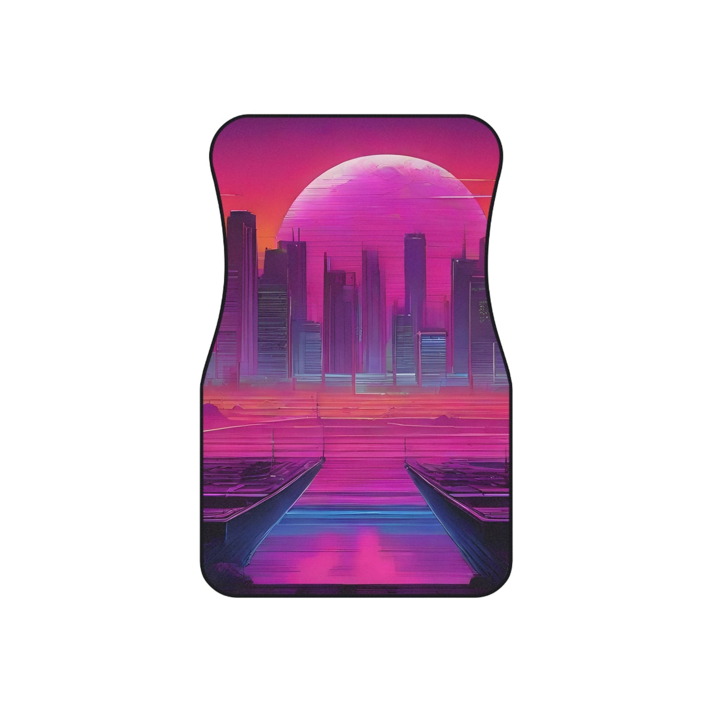 Sunset Synthwave-Premium, High Quality Car Floor Mats (Set of 4)