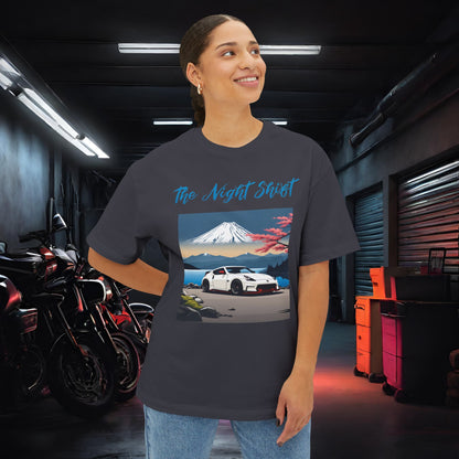 Nissan 370 Mt Fuji-Premium, Ultra Soft, Unisex Oversized Boxy Tee