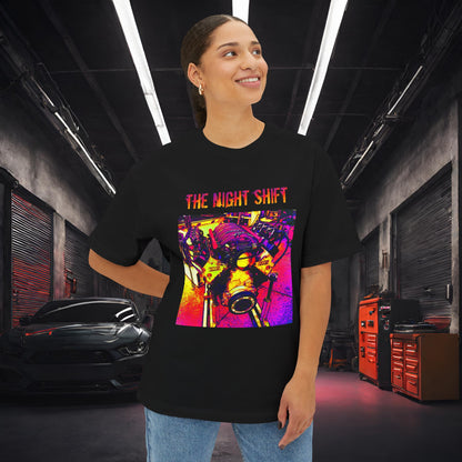 LS-X Synthwave-Premium, Ultra Soft Unisex Oversized Boxy Tee