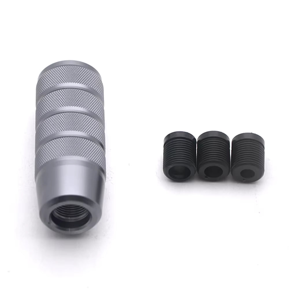 Universal 95MM Non-Slip Gear Shift Knob Manual Transmission Aluminum Knurled Shifter Lever Knob