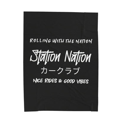 Station Nation-Velveteen Plush Blanket