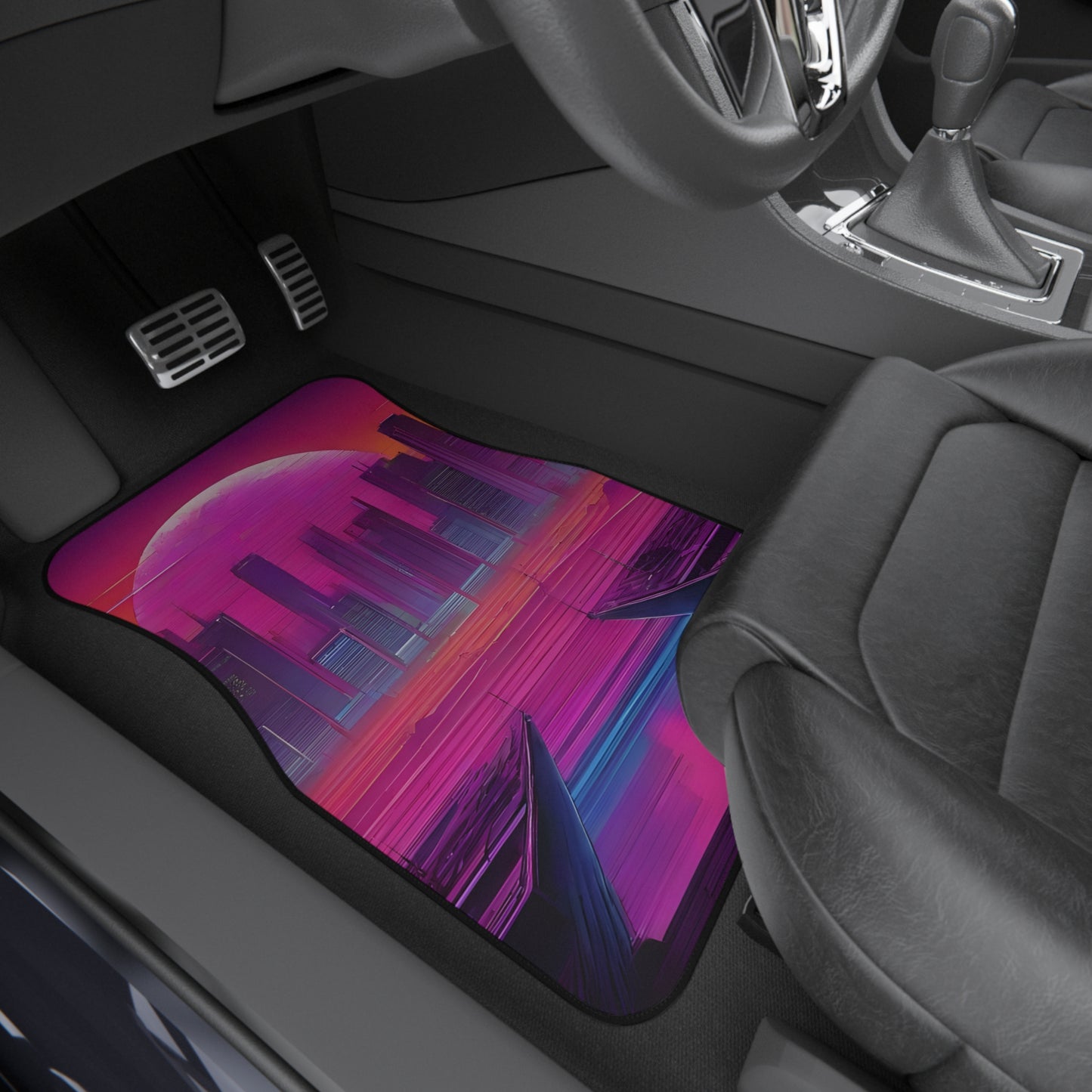 Sunset Synthwave-Premium, High Quality Car Floor Mats (Set of 4)