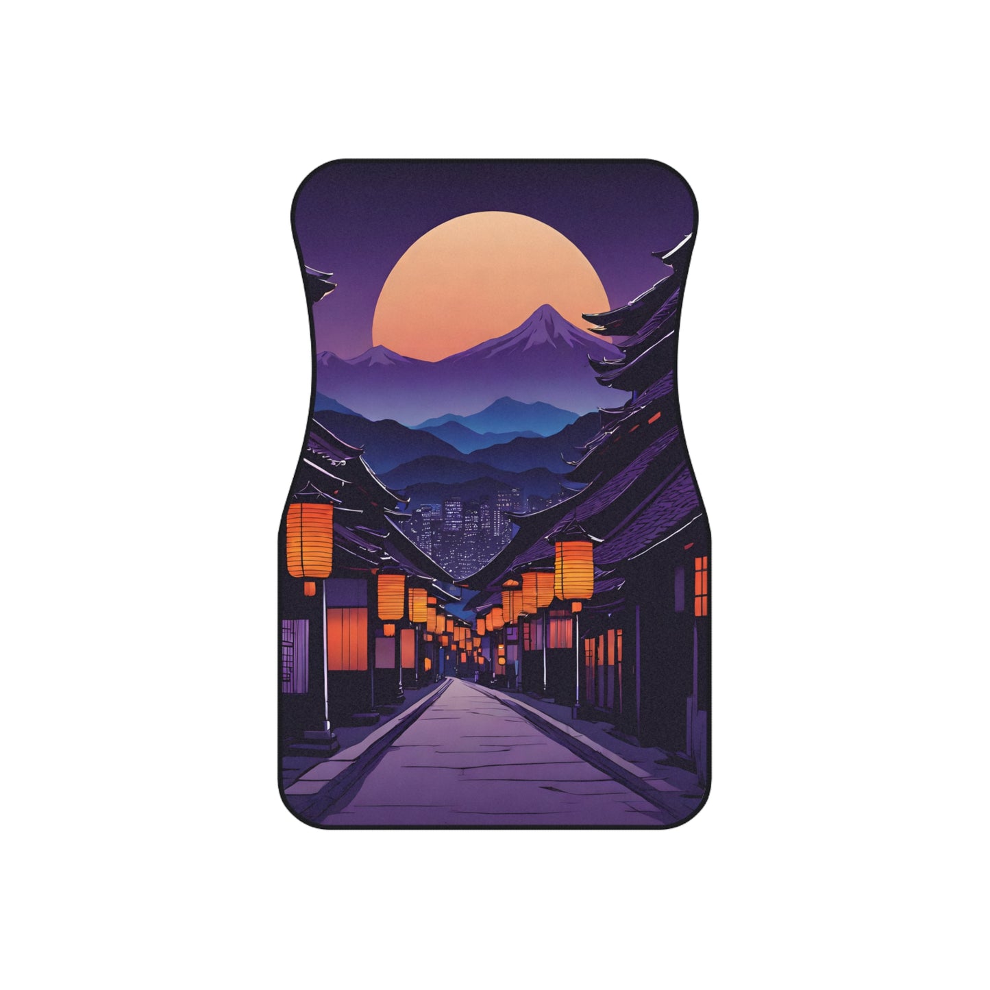 Lamplight Japanese Traditional Village-Premium, High Quality Car Floor Mats (Set of 4)