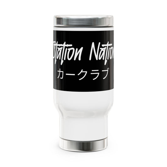 Station Nation Stainless Steel Travel Mug with Handle, 14oz