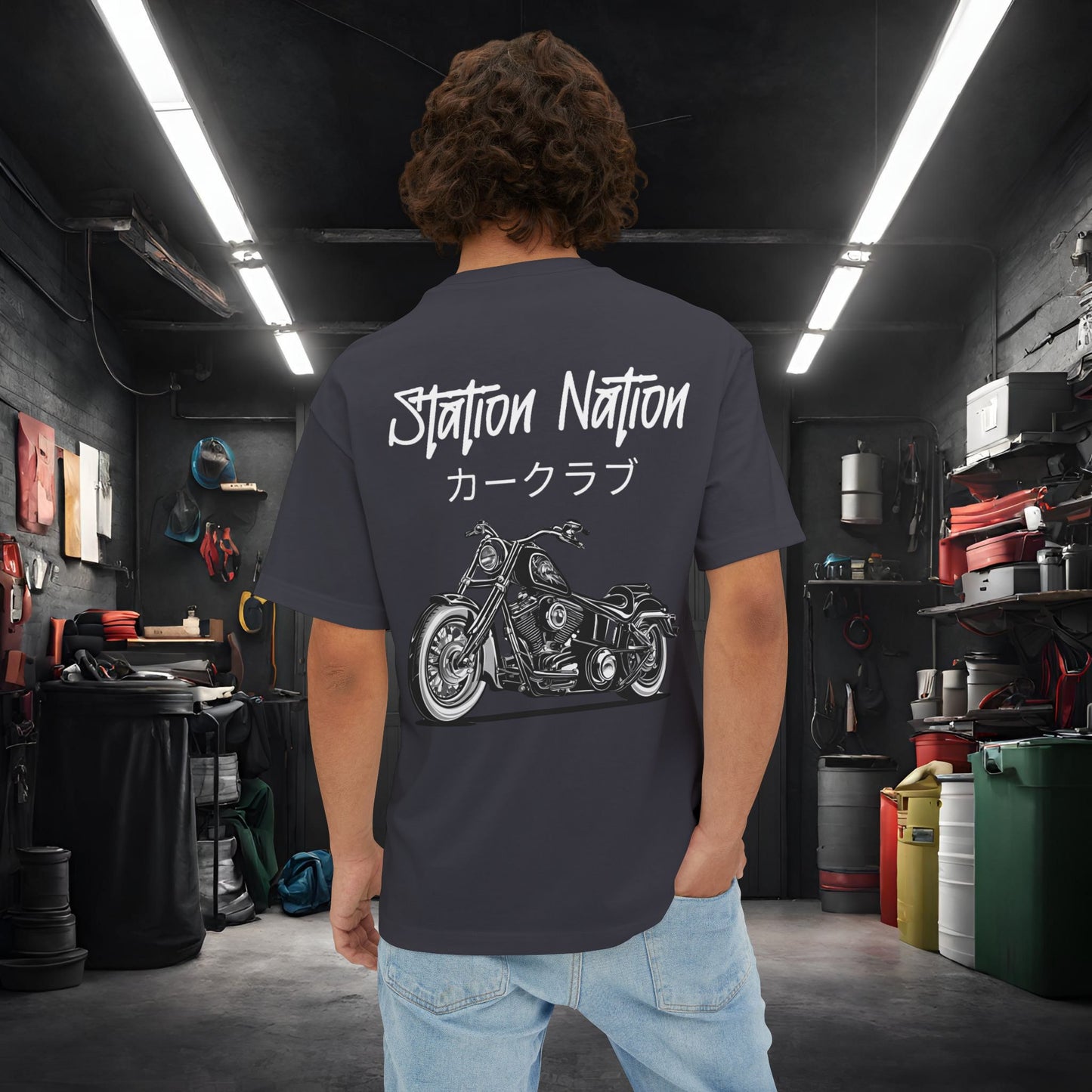 Station Nation-Premium, Ultra Soft Unisex Oversized Boxy Tee