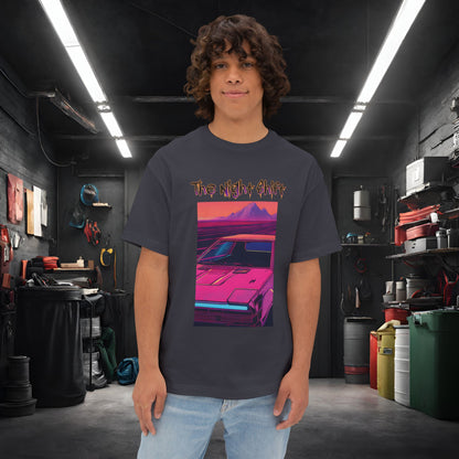 Nostalgic Synthwave-Premium, Ultra Soft Unisex Oversized Boxy Tee