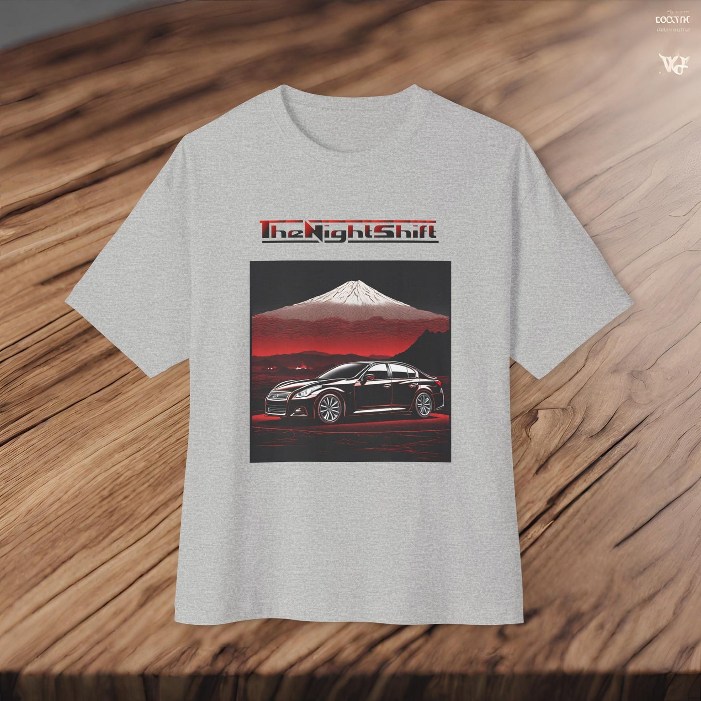 Infiniti G37 Sedan Mt Fuji-Premium, Ultra Soft, Unisex Oversized Boxy Tee