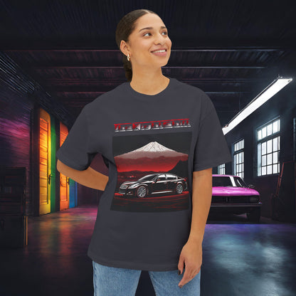 Infiniti G37 Sedan Mt Fuji-Premium, Ultra Soft, Unisex Oversized Boxy Tee