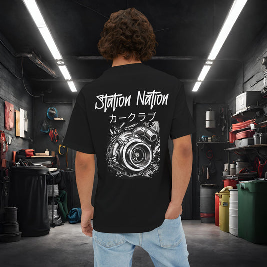 Station Nation-Premium, Ultra Soft Unisex Oversized Boxy Tee