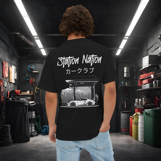 Station Nation-Premium, Ultra Soft Unisex Oversized Boxy Tee