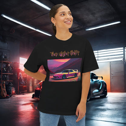 Mazda RX7 Synthwave-Premium, Ultra Soft Unisex Oversized Boxy Tee