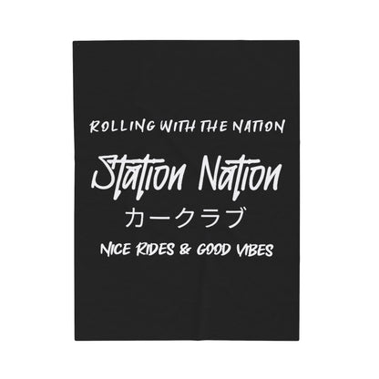 Station Nation-Velveteen Plush Blanket