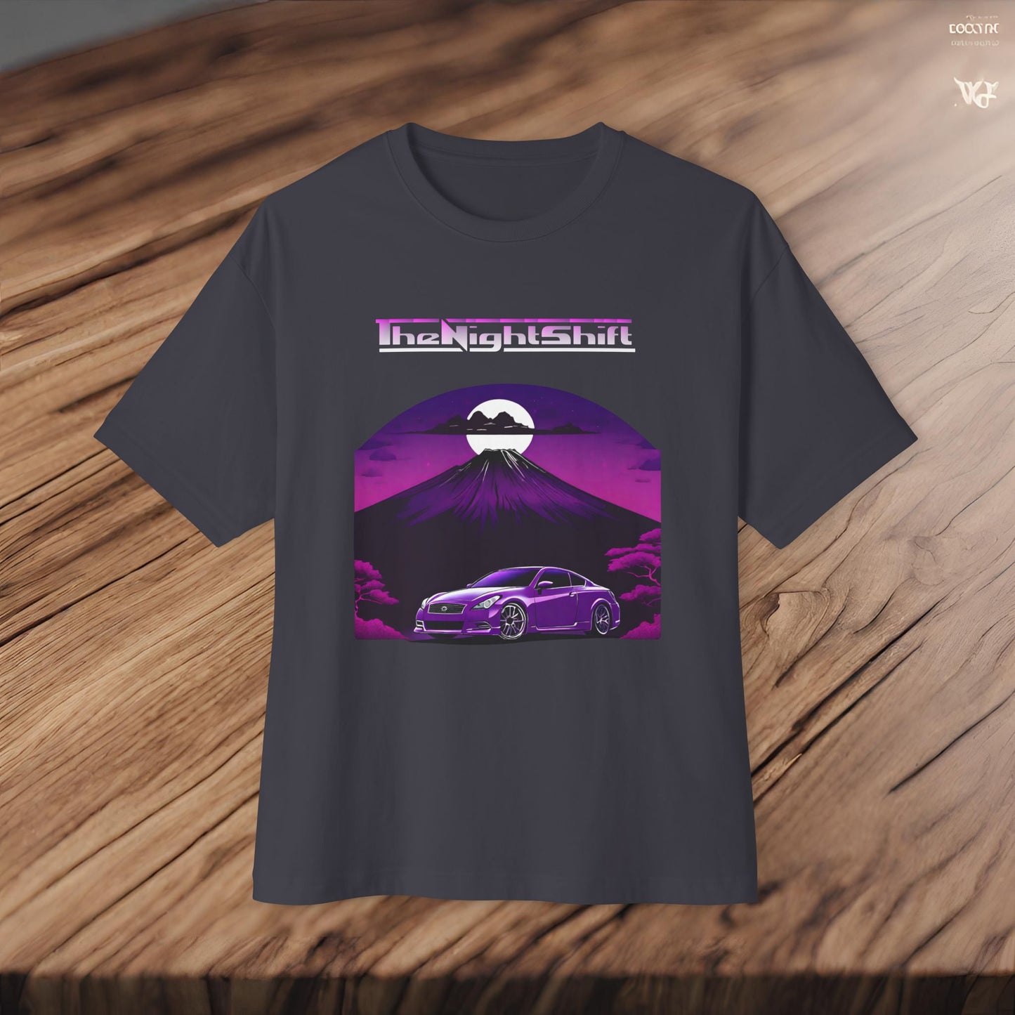 Infiniti G37 Coupe Mt Fuji-Premium, Ultra Soft, Unisex Oversized Boxy Tee