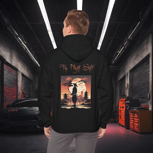 Samurai Full Moon Silhouette-Ultra Soft, Premium Hoodie