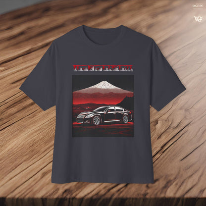 Infiniti G37 Sedan Mt Fuji-Premium, Ultra Soft, Unisex Oversized Boxy Tee