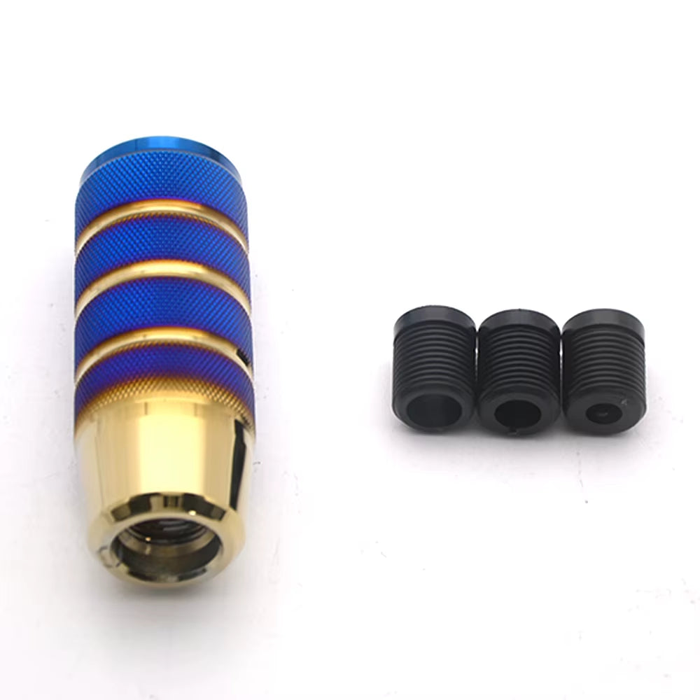 Universal 95MM Non-Slip Gear Shift Knob Manual Transmission Aluminum Knurled Shifter Lever Knob