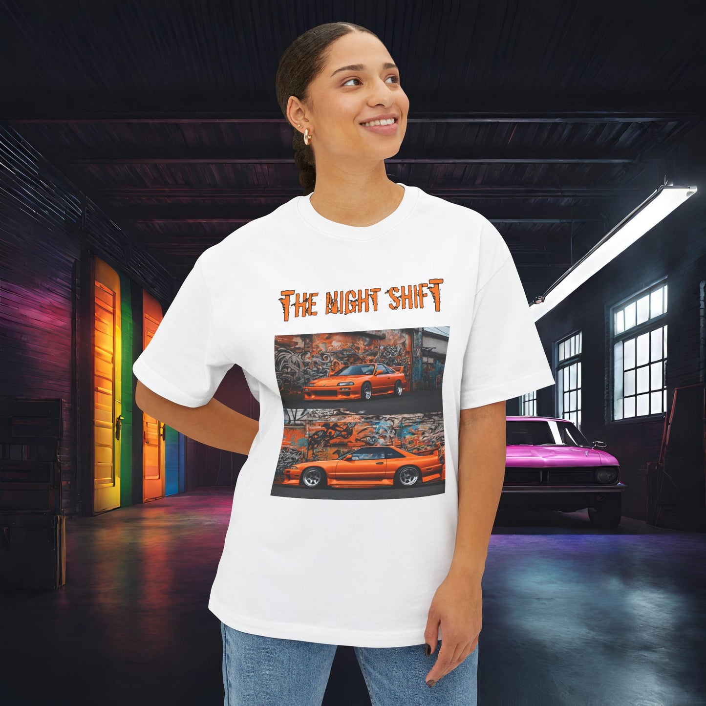 Nissan 240sx Graffiti-Premium, Ultra Soft Unisex Oversized Boxy Tee