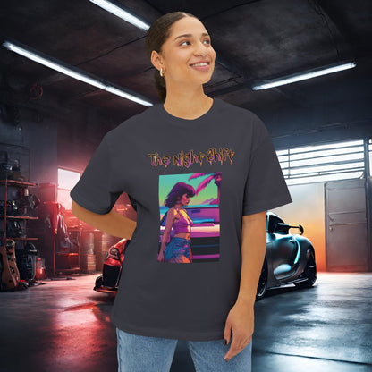 Summer Days Synthwave-Premium, Ultra Soft Unisex Oversized Boxy Tee