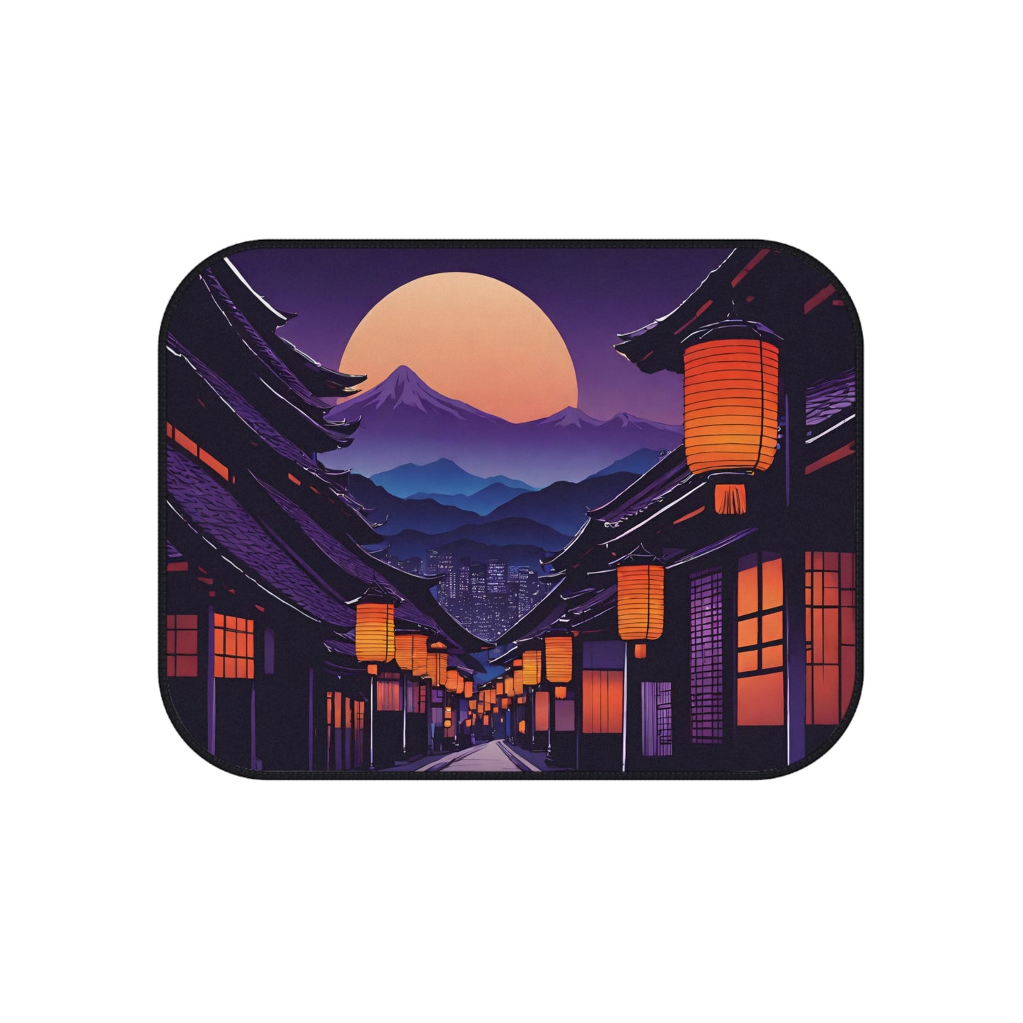 Lamplight Japanese Traditional Village-Premium, High Quality Car Floor Mats (Set of 4)