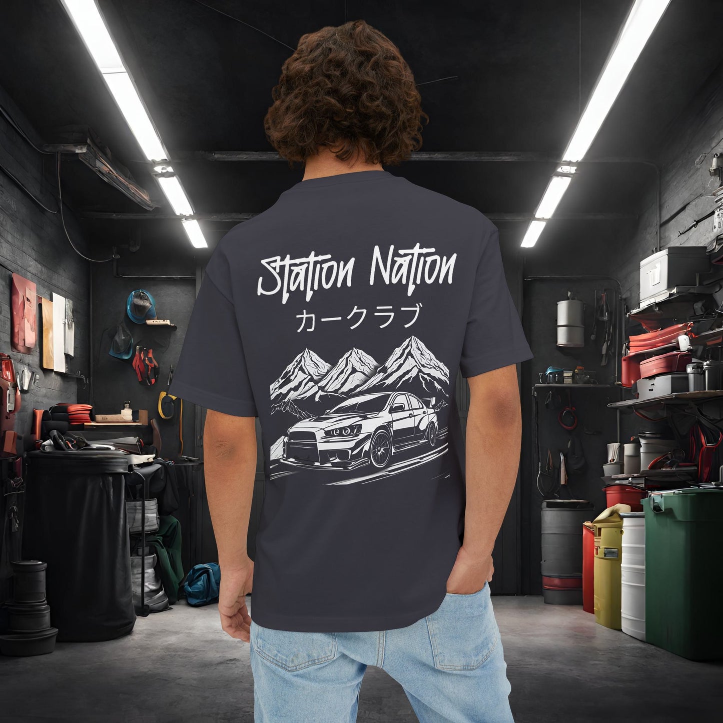 Station Nation-Premium, Ultra Soft Unisex Oversized Boxy Tee