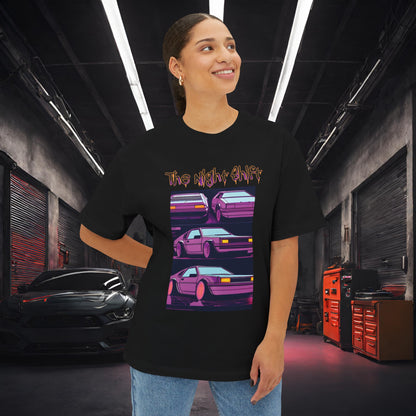 Time Warp-Premium, Ultra Soft Synthwave Unisex Oversized Boxy Tee